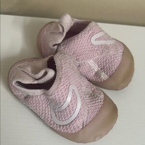 Nike Pink Baby Slip-On Shoes